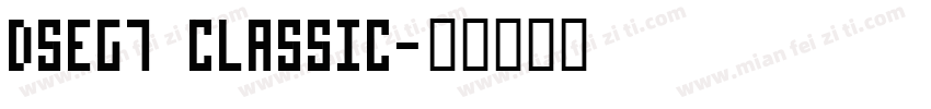 DSEG7 Classic字体转换